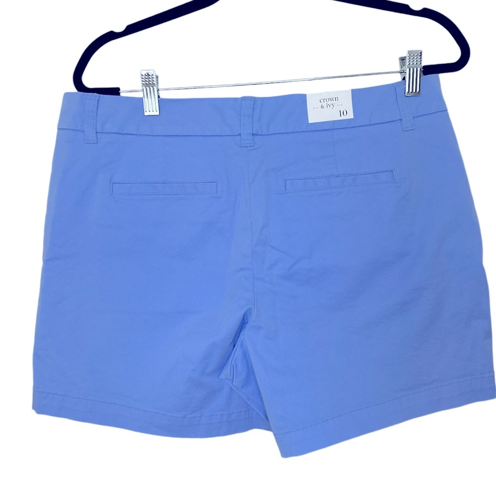 Crown & Ivy Women's shorts, size 10, sky blue, NWT - Picture 4 of 7
